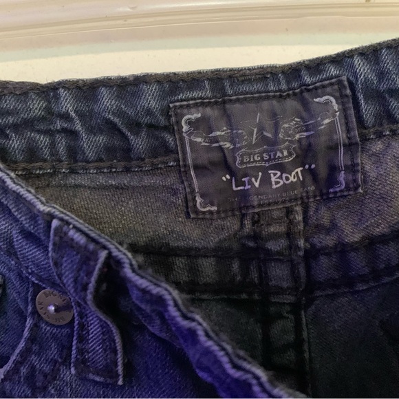 Big Star “Liv” Bootcut Distressed Jeans - Picture 4 of 9